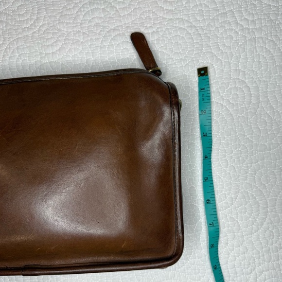 Vintage 70s Coach Tabac Companion Leather Shoulder Bag - Picture 3 of 8